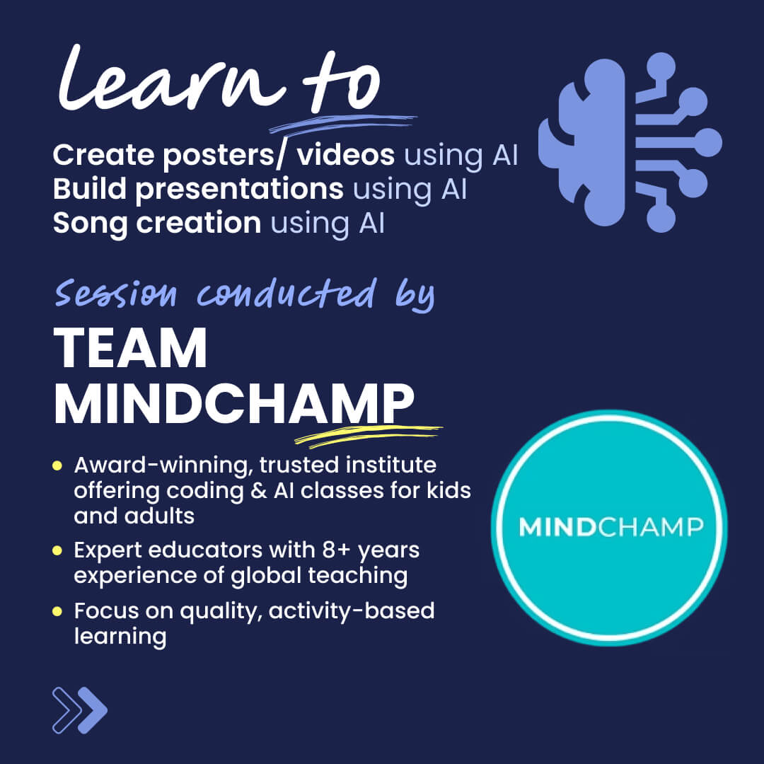 [27th-28th Apr] AI Tools - Introduction to Prompt Engineering: neOwn x MindChamp | Learn Basics of AI Tools for 11+ yrs | Online Workshops for Kids