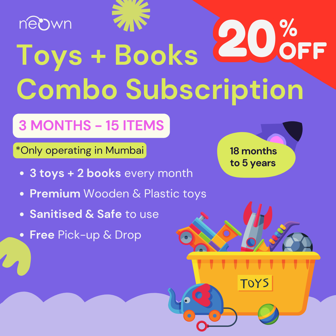 Toys + Books Combo Subscription