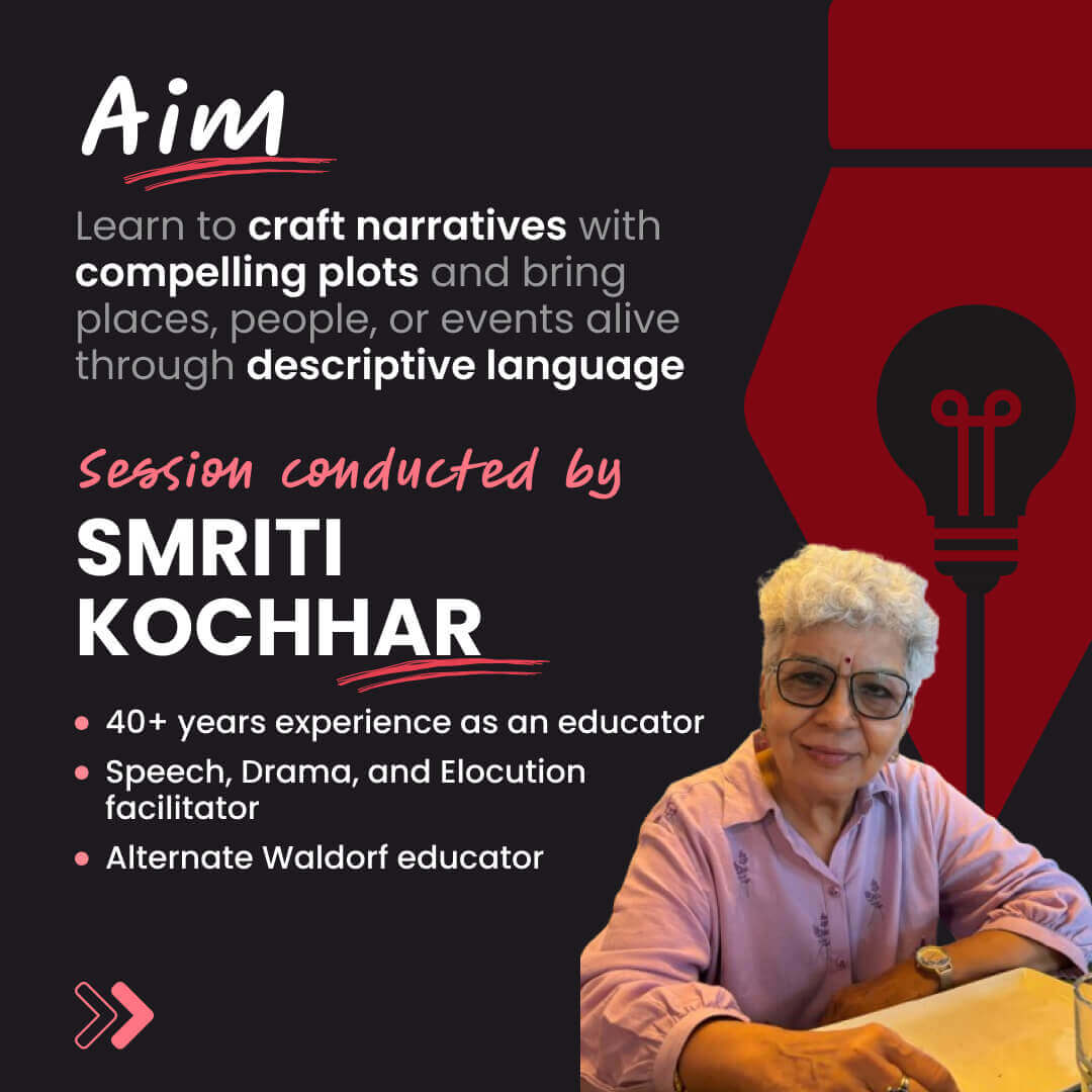 [25th-26th Apr] Creative Writing Beginner Workshop: neOwn x Smriti Kochhar | Build Story & Descriptive Writing Skills | For Ages 8-12 yrs | Online Workshops for Kids