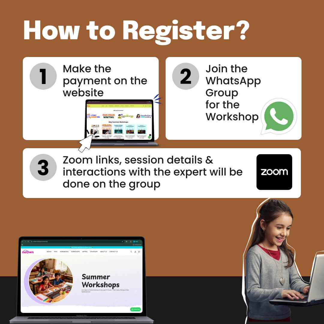 [13th-14th June] Speech Delivery - Famous Speeches Workshop: neOwn x Smriti Kochhar | Learn Voice Modulation & Powerful Speech Delivery for 8–12 yrs | Online Workshops for Kids